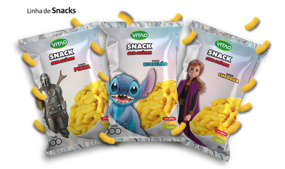 Snacks Vitao linha Disney