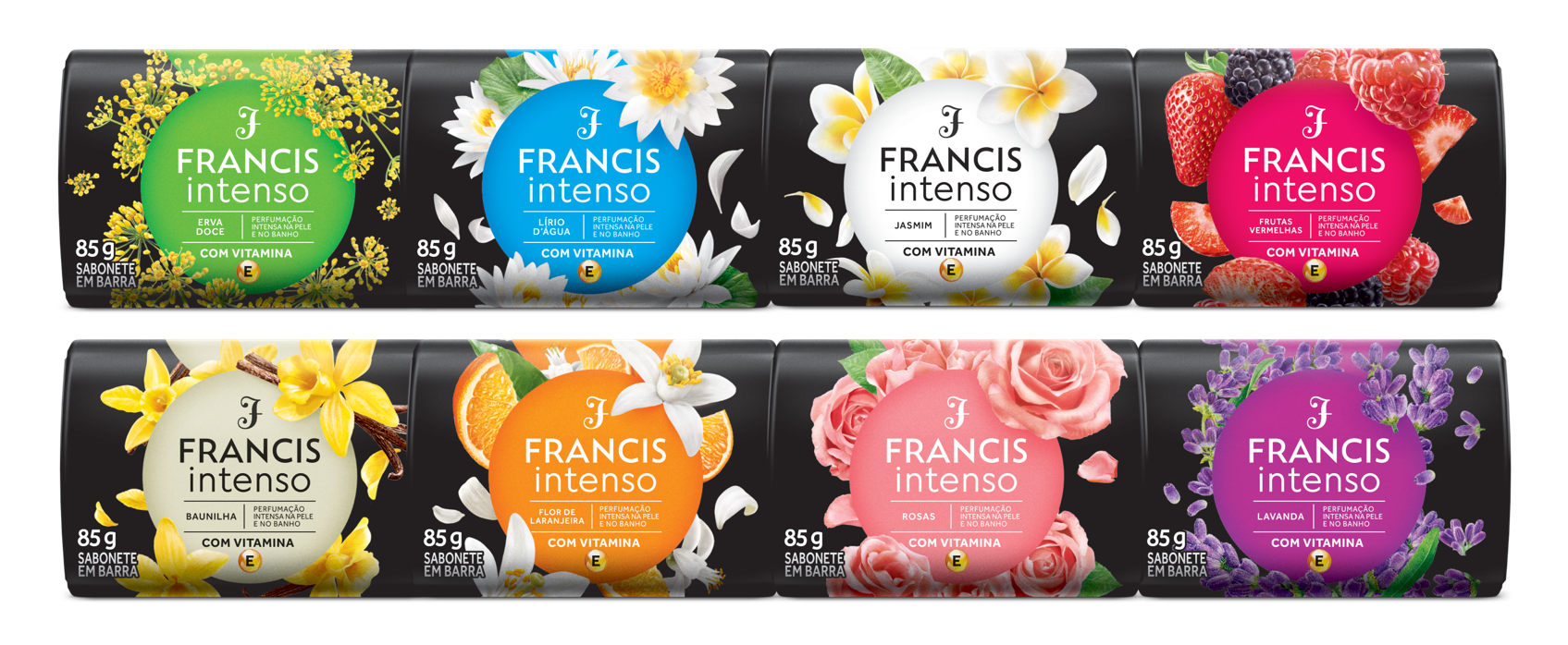 Linha de Sabonetes Francis Intenso