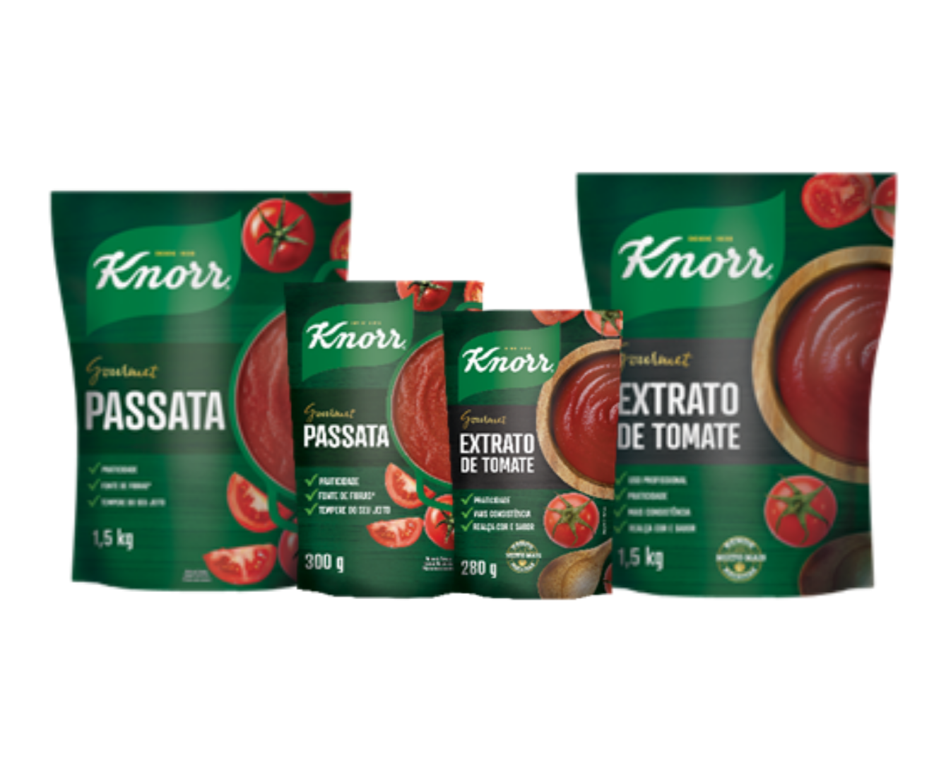 Passata e extrato de tomate da Knorr
