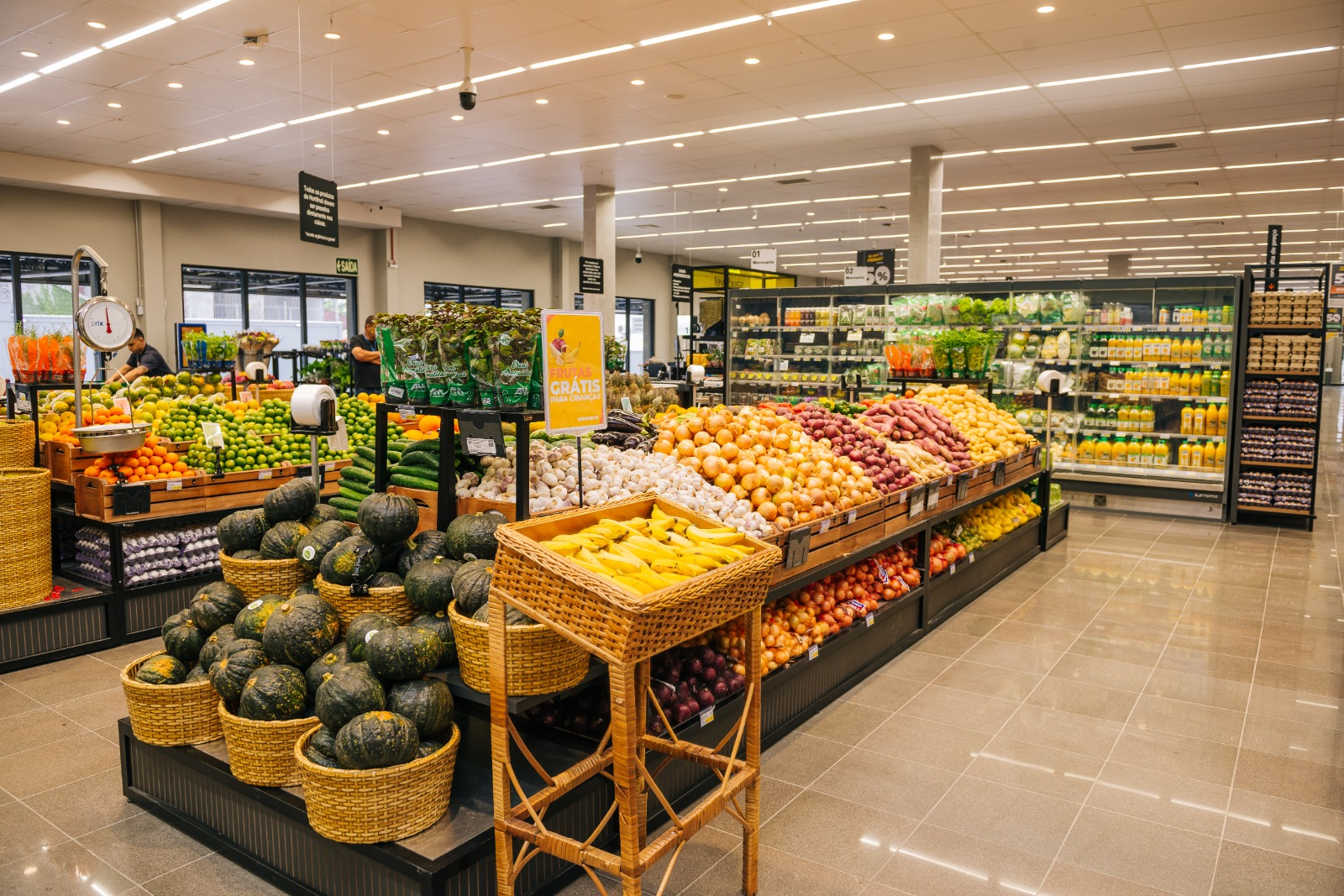 Hortifrúti do supermercado Angeloni