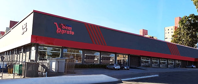 Fachada de unidade do Bem Barato