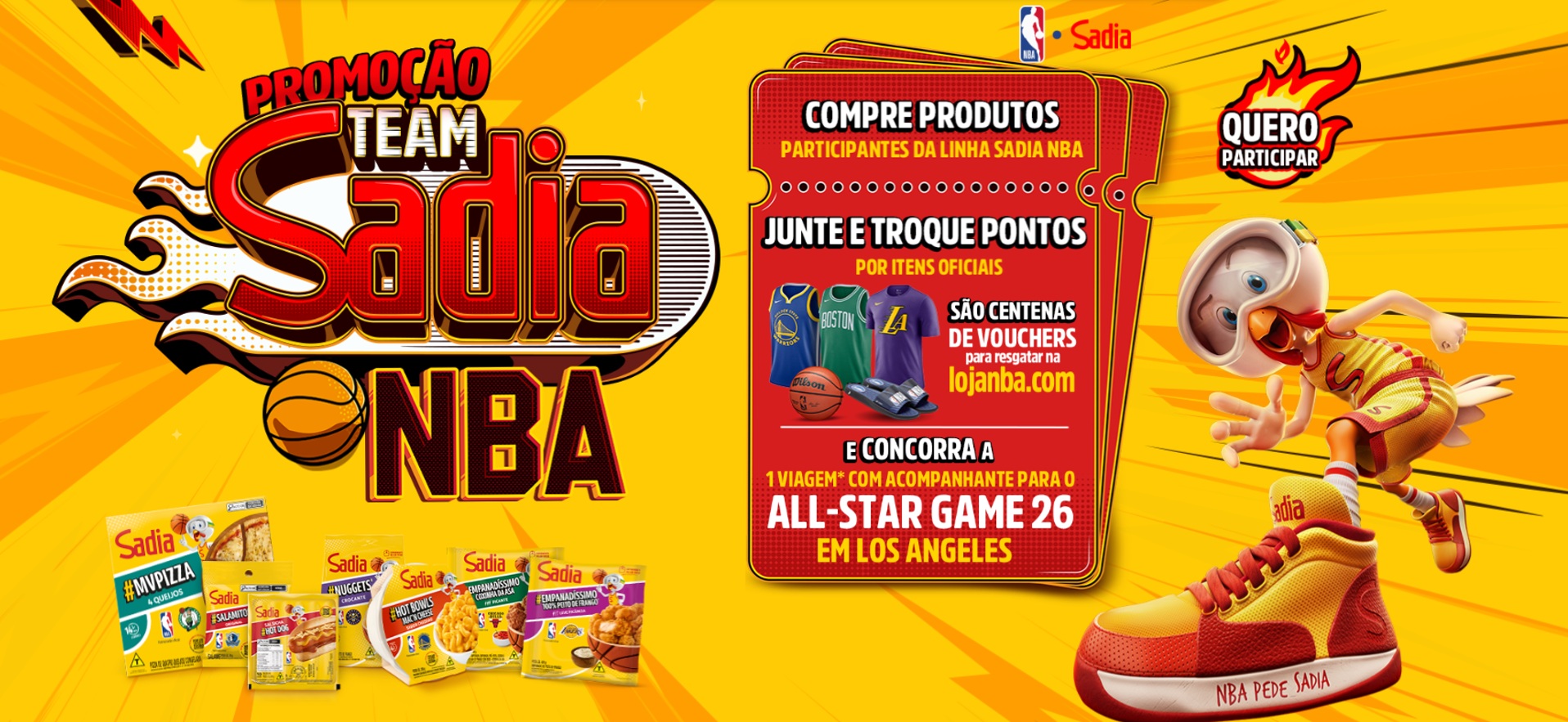 promoção sadia e NBA