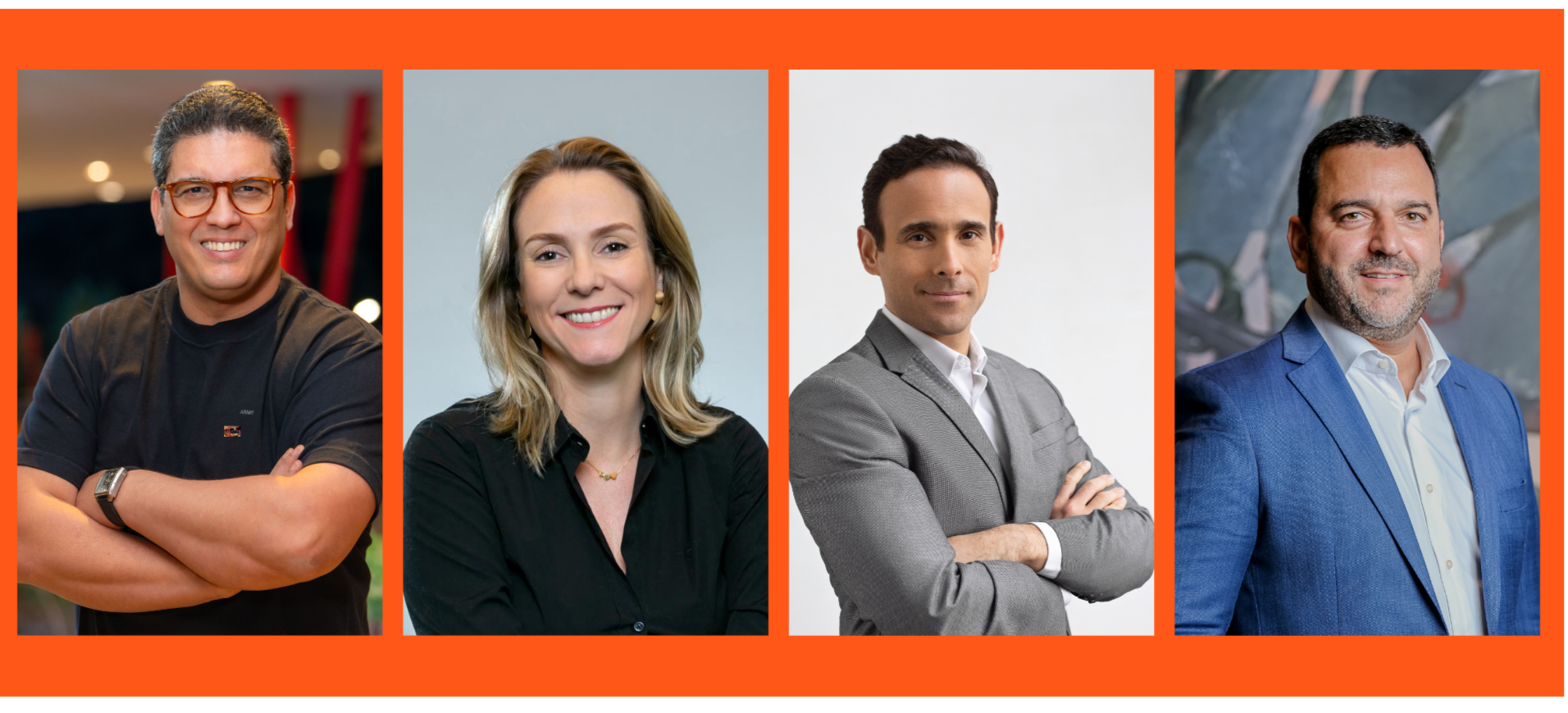 Murilo, Mariana, Rubens e Eduardo