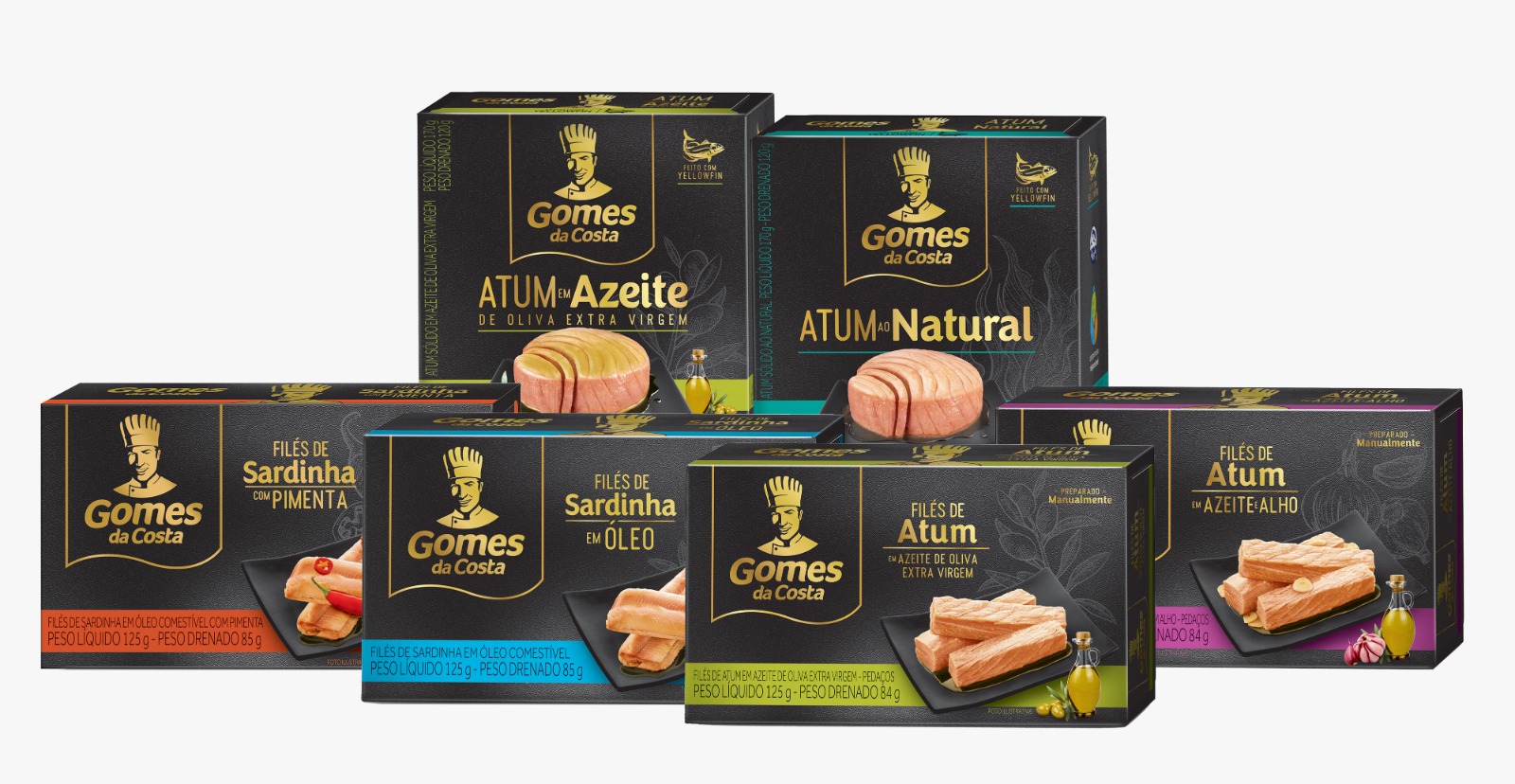 Linha premium Gomes da Costa