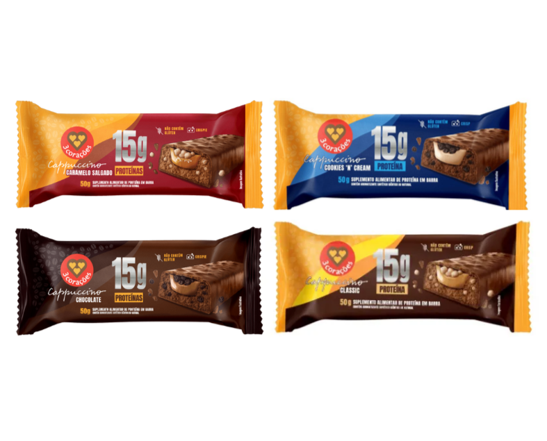 Barra proteica 3 Corações