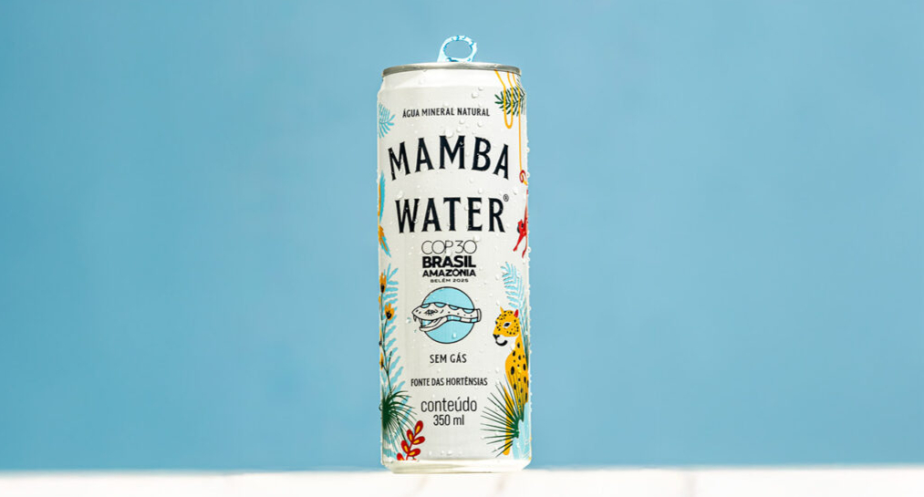 Mamba Water com embalagem temática do Grupo Heineken