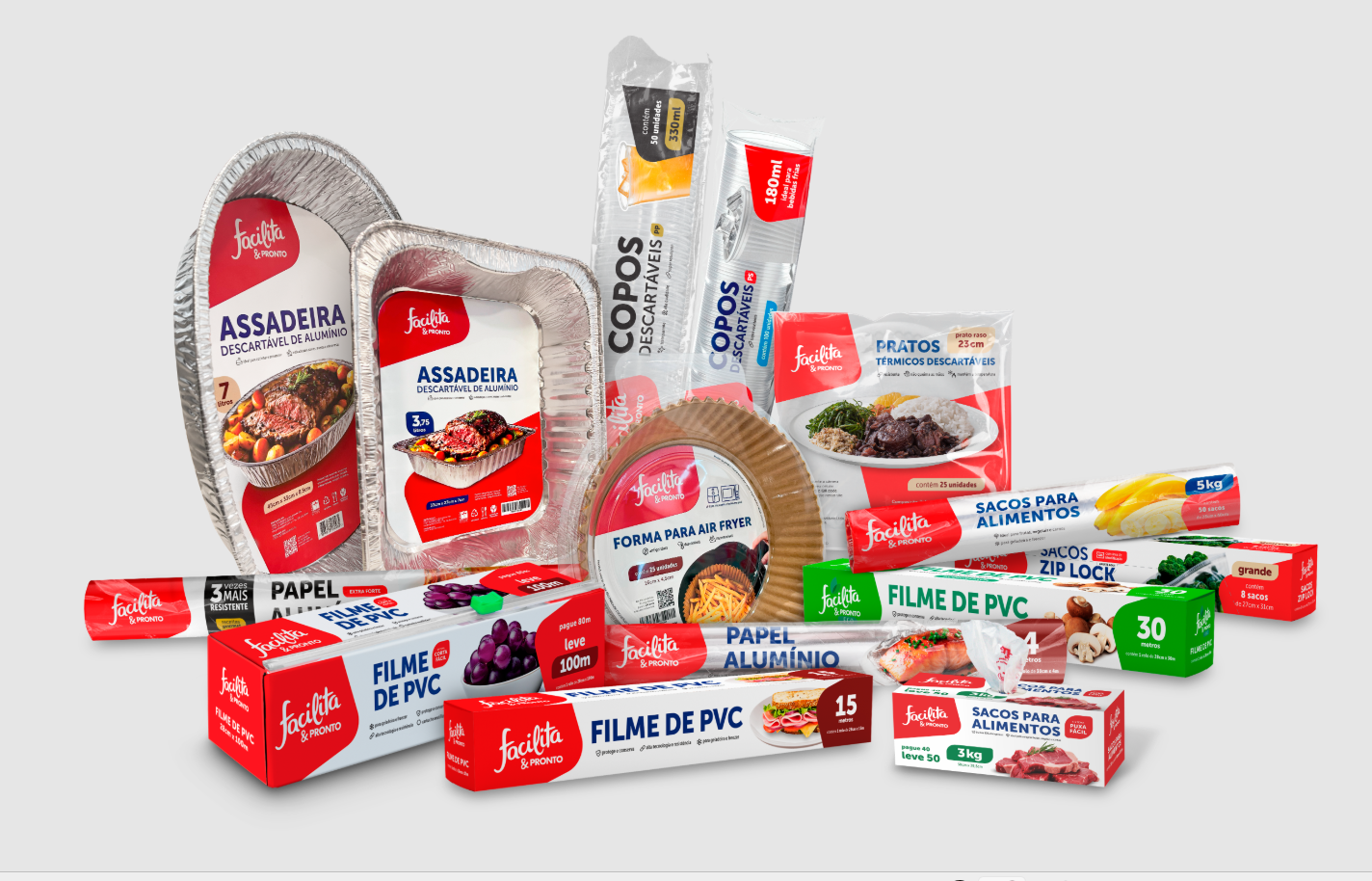 Facilita&Pronto renova embalagens com foco estratégico na visibilidade no PDV