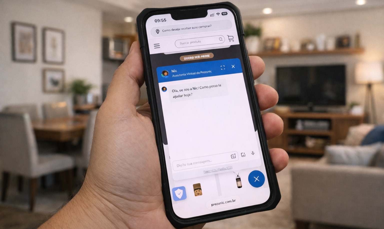 Nic - Assistente virtual Prezunic - Divulgação