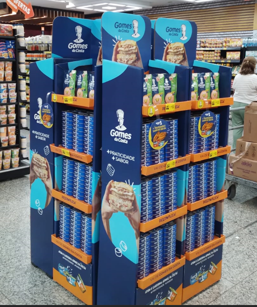 Diplay da promoção Quaresma 2026 da Gomes da Costa