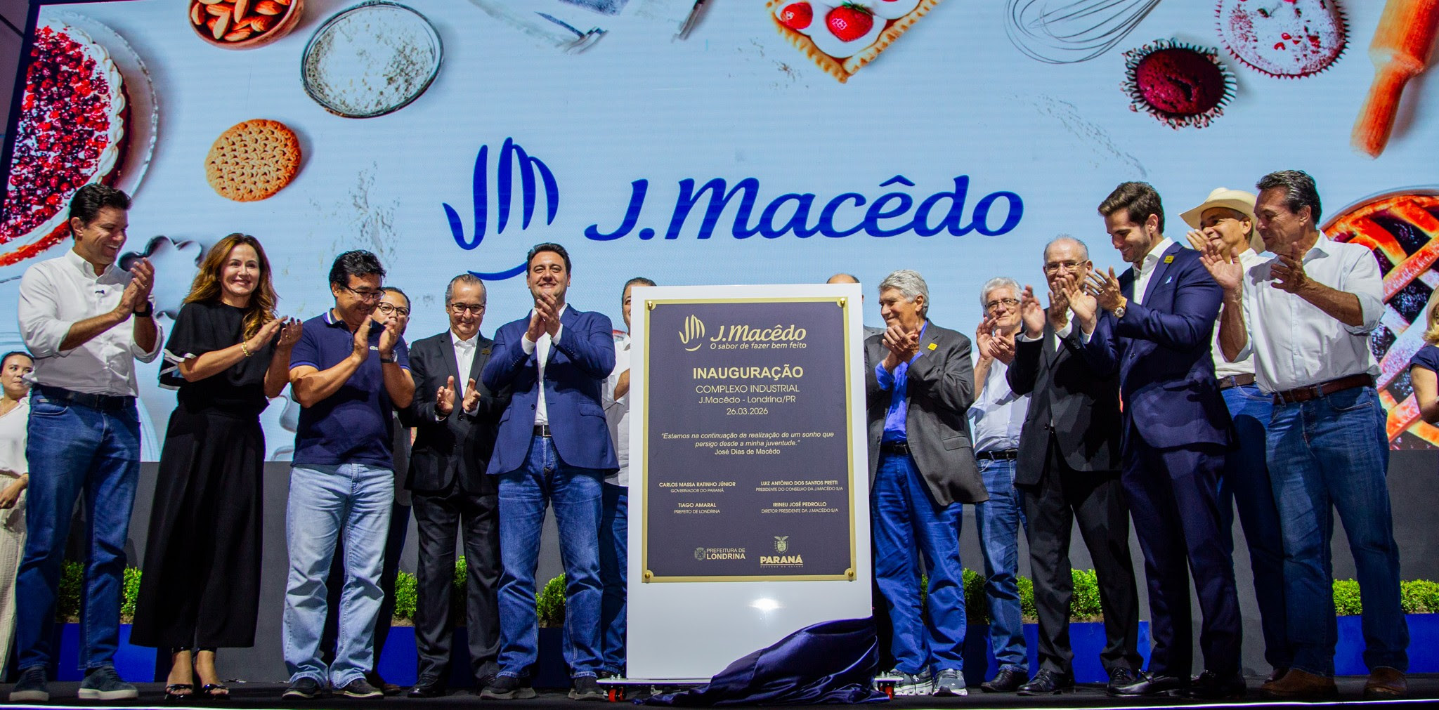 Inauguração fábrica J. Macêdo no Paraná