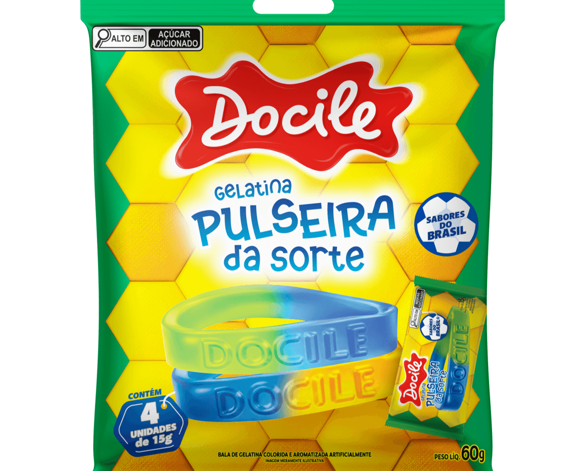 Bala de Gelatina Pulseira da Sorte