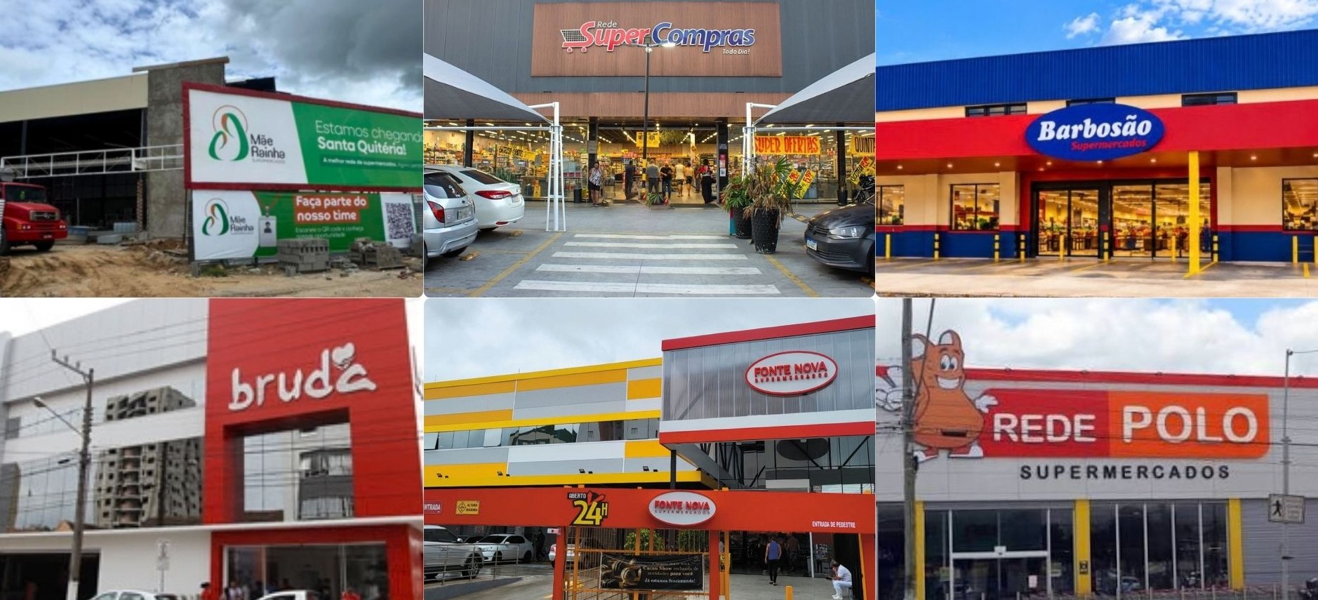 Fachada de redes supermercadistas