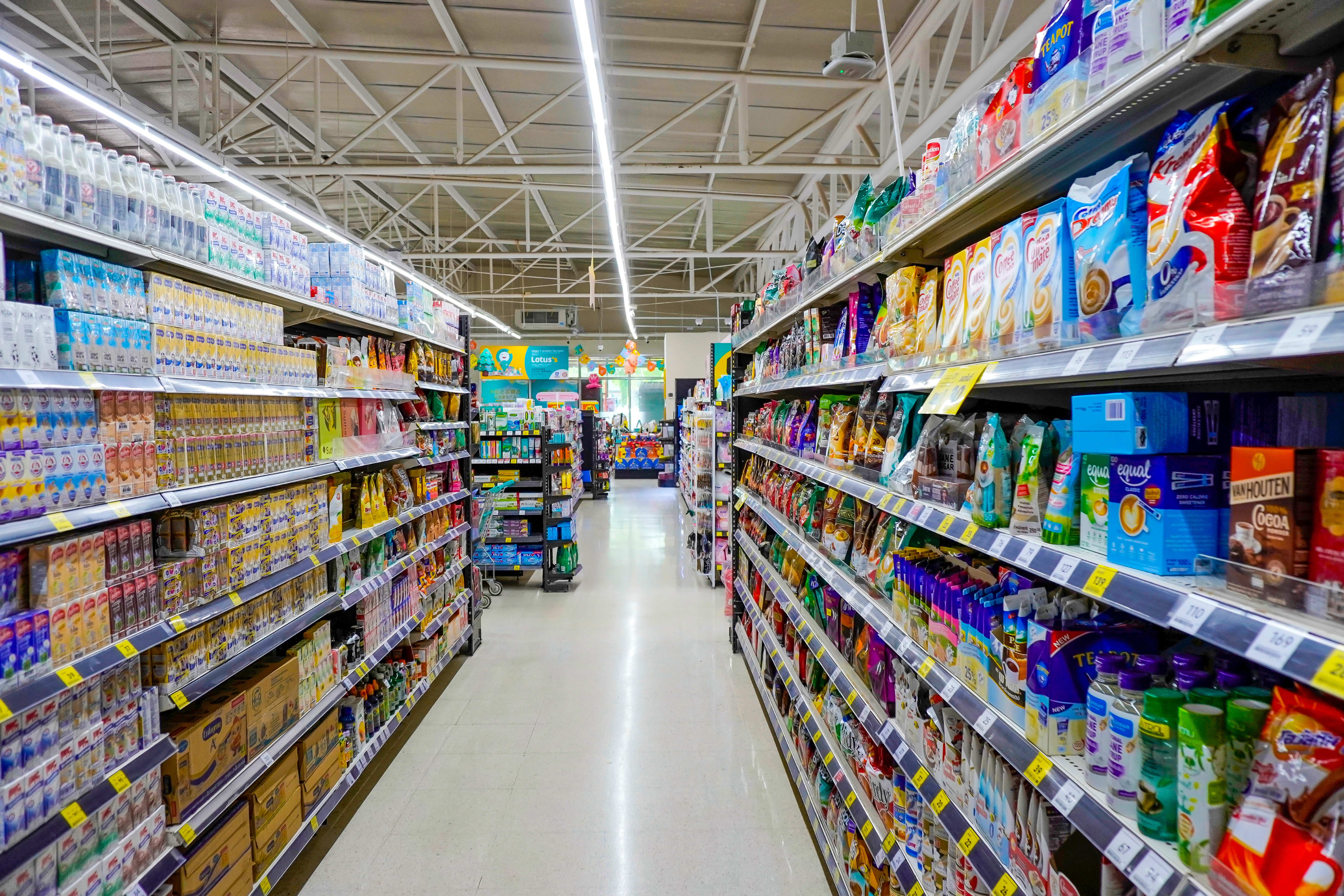 Corredor supermercado