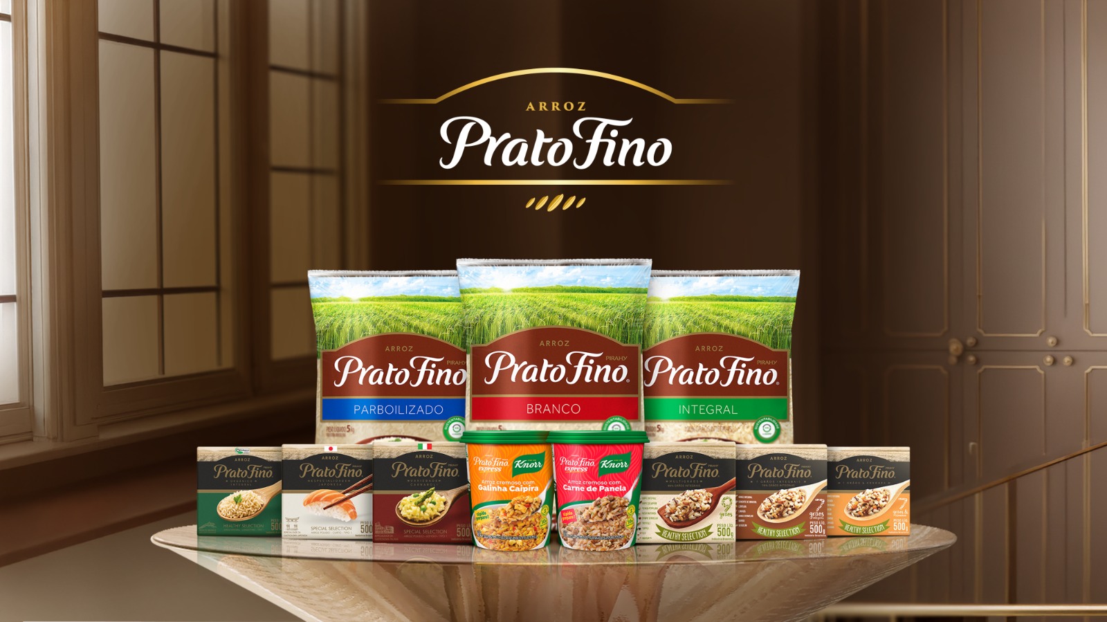 uma imagem com todos os produtos da marca