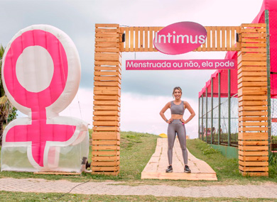 Marca de absorventes realiza ação em Pernambuco